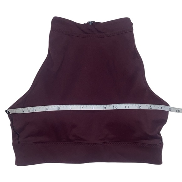 Athleta Purple Wine High-Neck Bra Top, Size Medium - Picture 12 of 13